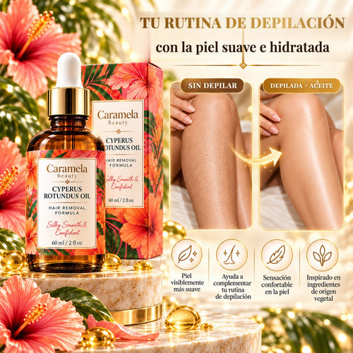 Aceite de Cyperus Rotundus de Caramela Beauty: Complemento para tu Depilación 🌿