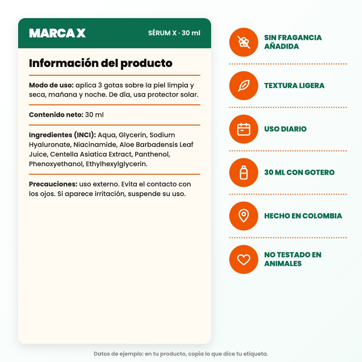 Información del producto